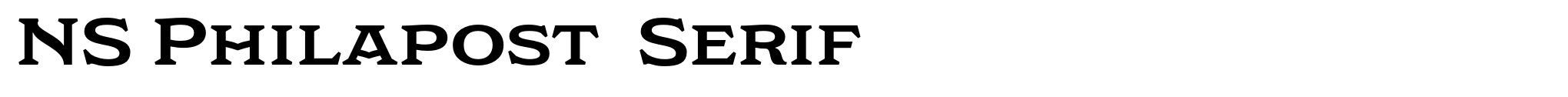 NS Philapost  Serif image